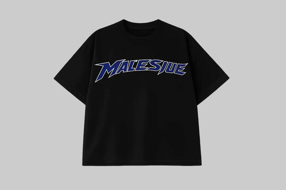 Bold Boxy Apex T-Shirt Black - MALESIUE