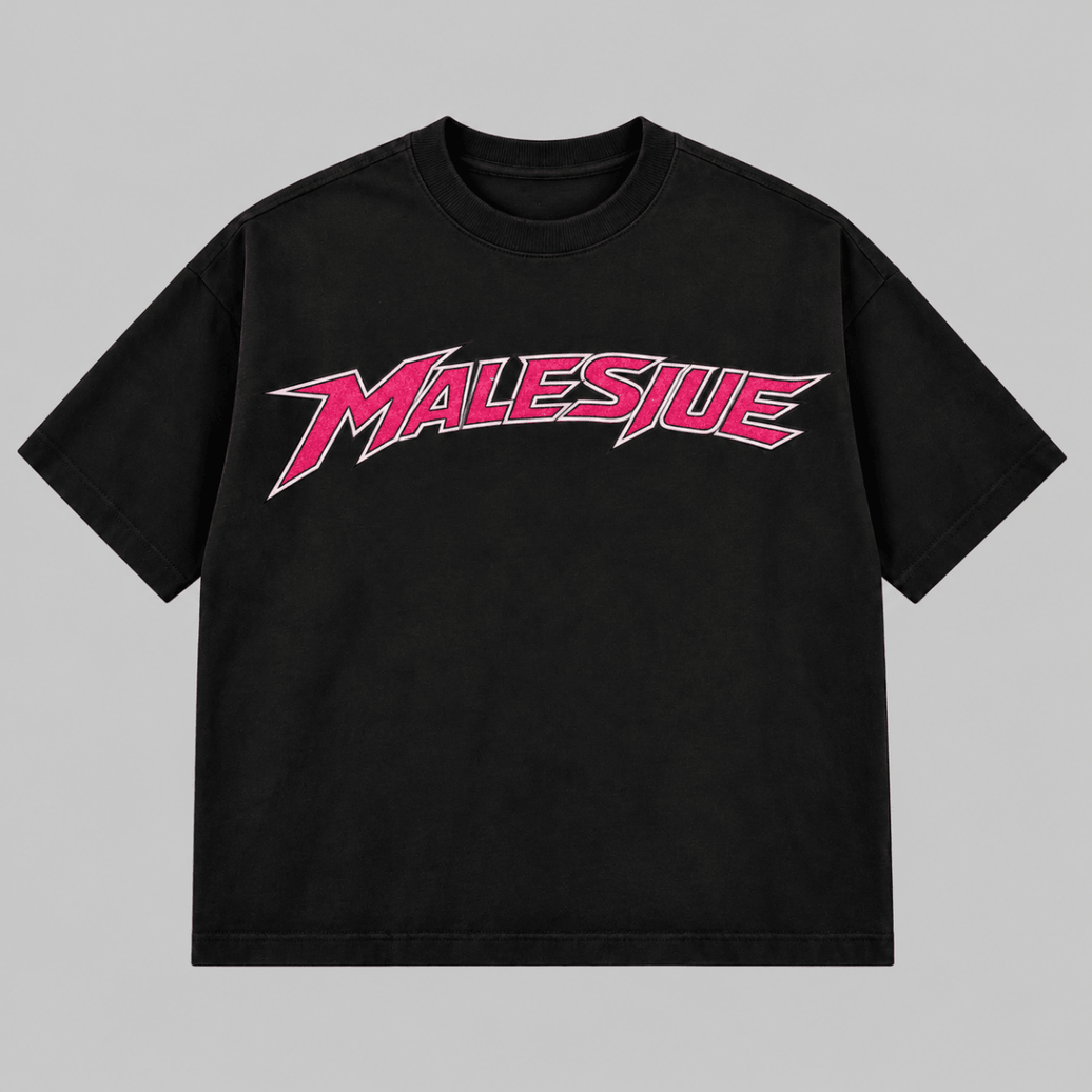 Bold Boxy Apex T-Shirt Pink Edition - MALESIUE