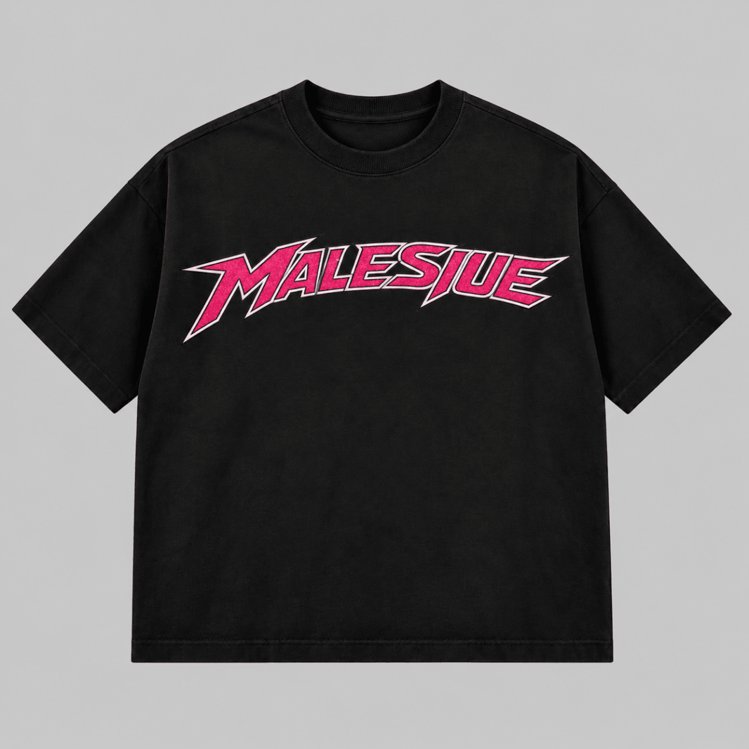 Bold Boxy Apex T-Shirt Pink Edition - MALESIUE